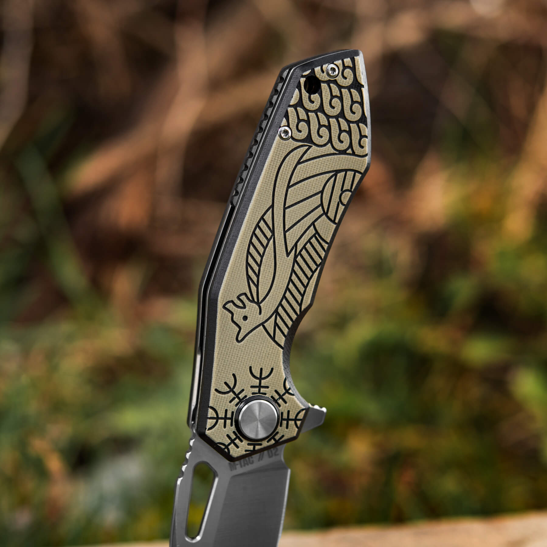 M-Tac ніж складний Type 12 Scandinavian Black/Sand купити за